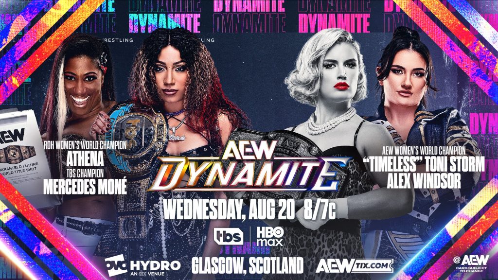 Cartelera AEW Dynamite 20 de agosto 2025