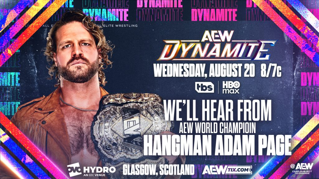 Cartelera AEW Dynamite 20 de agosto 2025