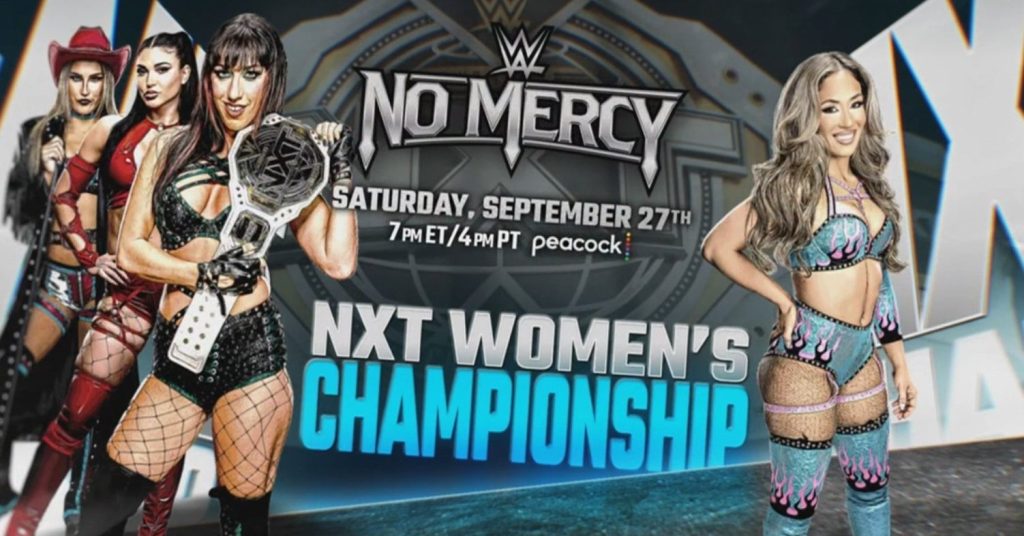 Cartelera WWE NXT No Mercy 27 de septiembre 2025