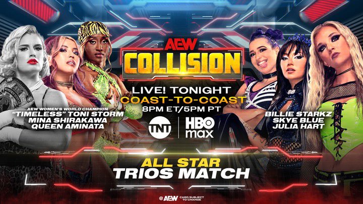 Cartelera AEW Collision 30 de agosto 2025